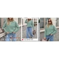 thumbnail image 4 of BTFBM Womens Long Sleeve Tops Fall Fashion | Lightweight, Crew Neck, Oversized Striped Shirt Women, Y2k Clothes, Vacation Travel Outfits, Going Out Top, Winter Layering, 4 of 9