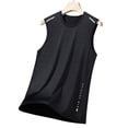 thumbnail image 4 of Hessimy Men's Tank Top Undershirts Moisture Wicking Breathable, Fitted Fit T Shirts for Men（Black,XL), 4 of 6