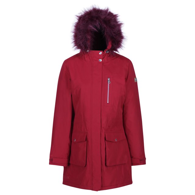 Regatta - Parka Serleena II de Piel Sintética para Mujer (Rojo Delhi) Regatta UTRG4426_delhired