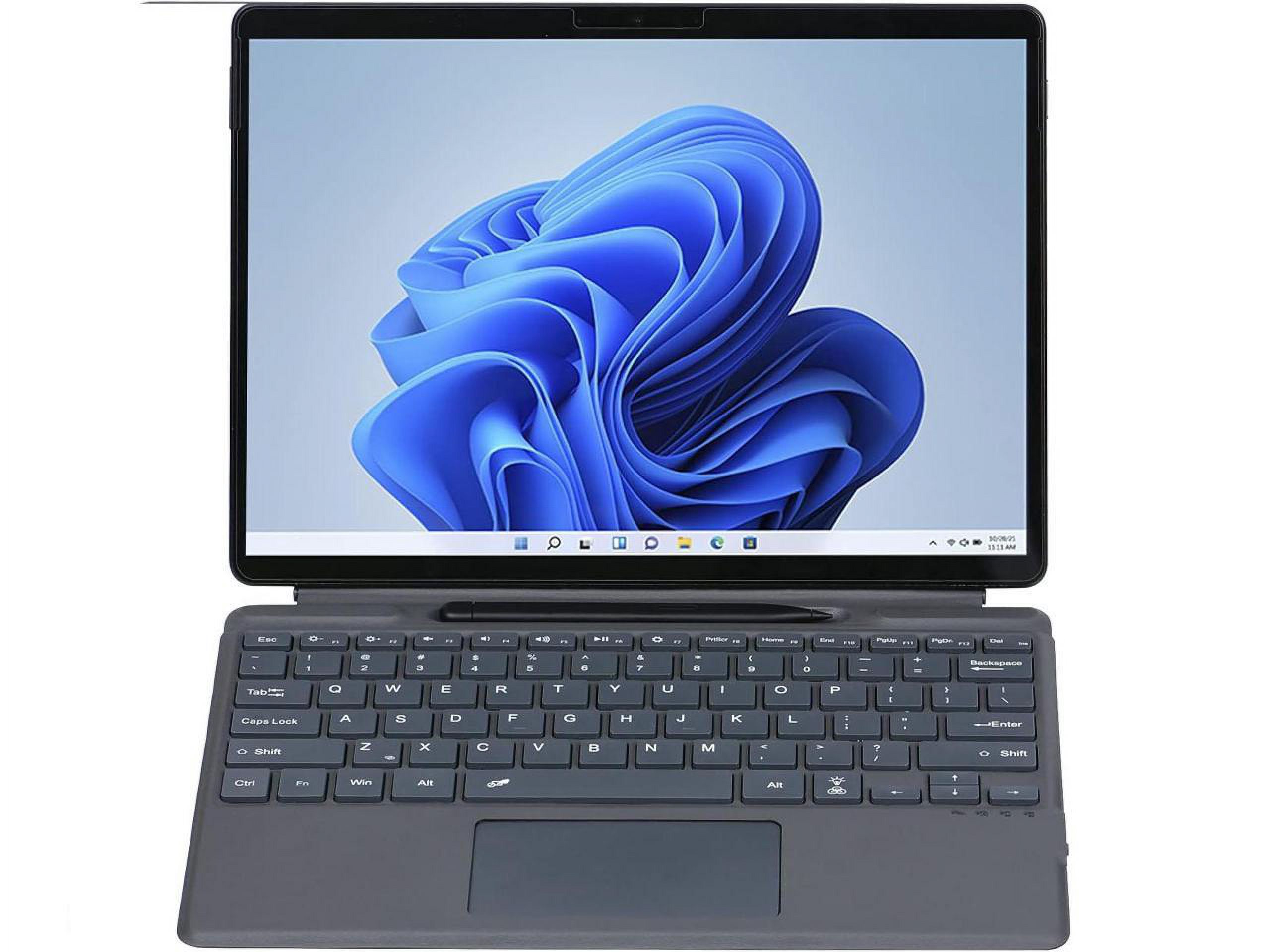 Type Cover for 13 inch Microsoft Surface Pro 10 / Pro 9 / Pro 8 / Pro X Portable Bluetooth Wireless Keyboard with Touchpad / Pencil Holder