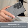 thumbnail image 2 of Clear Case for Samsung Galaxy S24 Ultra (Not S24), Non-Yellowing Anti-Scratch Back Slim Honeycomb Shockproof Phone Bumper Cover Case for Samsung Galaxy S24 Ultra Transparent Black, 2 of 16