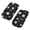 black-Daisy Leaf, variant on SCRAWLGOD Deer American Flag Print Office Chair Armrest Pads Soft Universal Elbow Support Cushions Camo Hunting Print Washable Stretch Office Chair Arm Rest Cushion