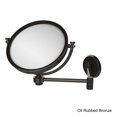 thumbnail image 2 of 8" Wall-Mounted Extending Make-Up Mirror, 5x Magnification with Groovy Accent (Build to Order), 2 of 5
