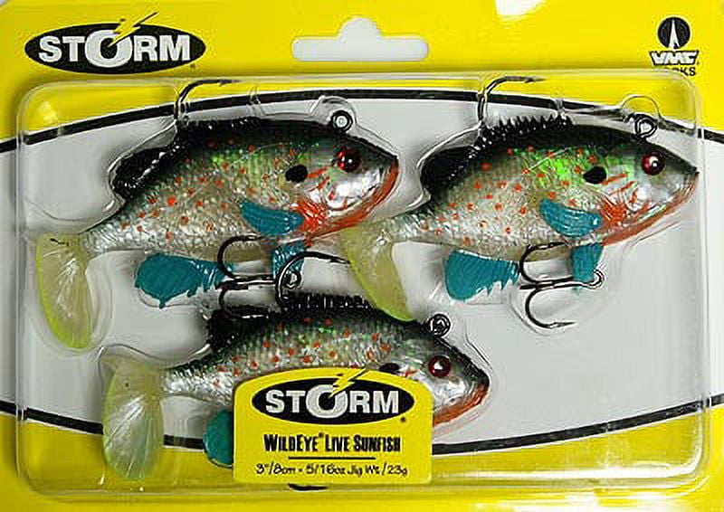 Storm WildEye Live Sunfish 3 Fishing Lure 5/16oz 3pcs 