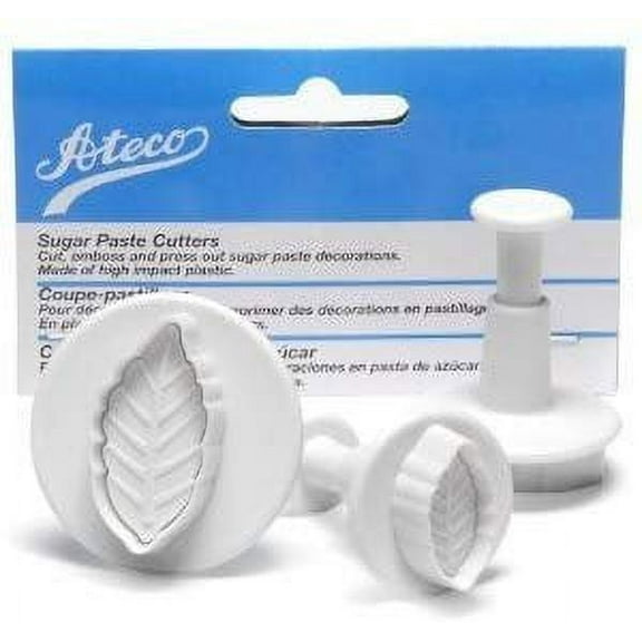 Ateco Set of 3 Sugar Paste Narrow Leaf Cutters