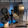 thumbnail image 3 of Fully Adjustable to Single Computer Monitor and Laptop Desk Mount Combo Stand with Grommet Option Fits up to Laptops STANDVC, 3 of 9