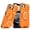 Orange, variant on Kryonix for iPhone 16e 6.1'' Case with Screen Protector,Includes a Sliding Camera Cover,360° Magnetic Rotated Ring Kickstand,Military Grade Shockproof Protective Cover,Silver