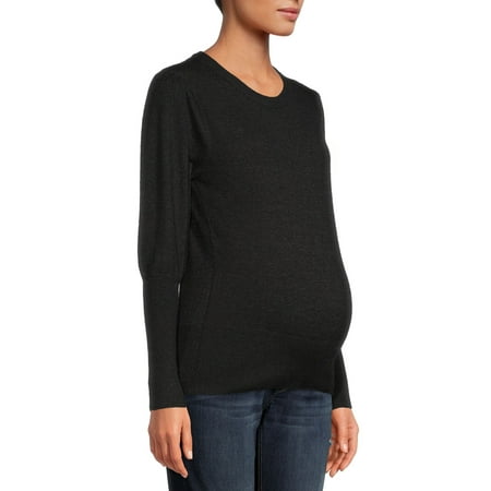 

Planet Motherhood Maternity Women s Puff Sleeve Pullover Sweater