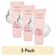 (3 pack) The Face Shop Rice Water Bright Foaming Cleanser 150ml | Vegan| Brightening | Rice Water | Hydrating | Rice Bran Oil | K-Beauty