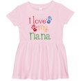 thumbnail image 3 of Inktastic I Love My Nana Girls Baby Dress, 3 of 5