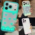 thumbnail image 2 of LED Bowknot Phone Case Light Up for Calls, Glowing Bow Design Protective Cover for iPhone Air, 16, 16 Pro, 16 Pro Max, 17, 17 Pro, 17 Pro Max, Valentines Day Gift, 2 of 8