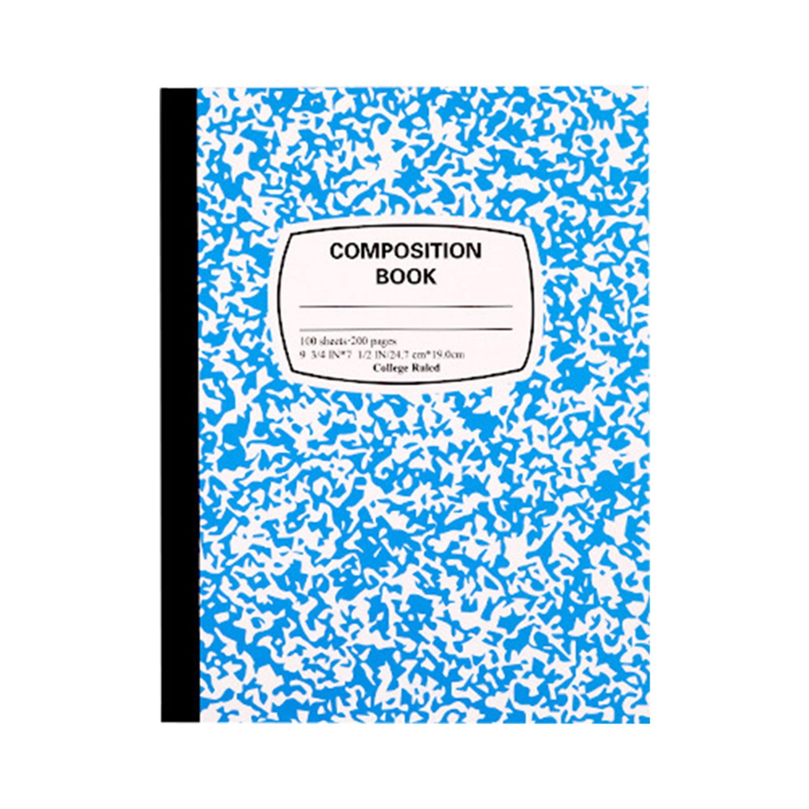 3 Pack 9.7 x 7.4 in Composition Notebook Wide Ruled, 200 Pages (100 Sheets) Marble Journal Notebook Hard Cover Wide Ruled Notebooks for Aldult College Office Supplies