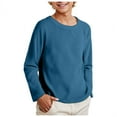 thumbnail image 3 of Ymyiu Toddler Long Sleeve Shirt Baby Boys' and Toddler Long Sleeve Graphic T-Shirts Size 7-8 Years(Blue, 7-8 Years), 3 of 7