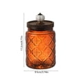 thumbnail image 2 of 23.7 Fl oz Vintage Glass Jar with Lid, Airtight Food Storage Container, Embossed Kitchen Canister with Pumpkin Knob Lid for Sugar, Coffee, Tea, Candy, Cookies, Pasta, Cereal, Decorative Pantry Jar, 2 of 7