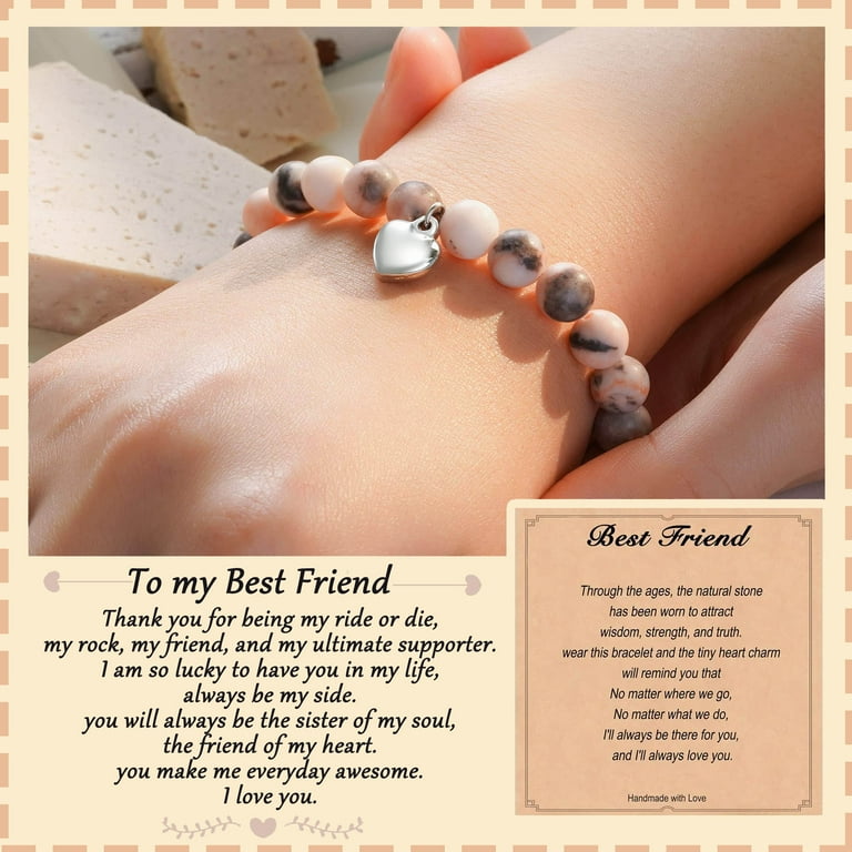 Ungent Them Best Friend Gifts for Women Friendship Bracelet for Women Friend Gifts for Women Girls Friendship Gifts Bestie Gifts Best Friend Bracelet Natural Stone Beaded Friendship Bracelets Walmart....