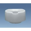 Contoured elevated toilet seat, elongated w/bolt-down bracket, 6"