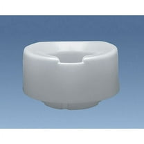Contoured elevated toilet seat, elongated w/bolt-down bracket, 6"