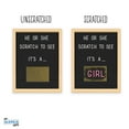 thumbnail image 3 of My Scratch Offs It's a Girl! Letter Board Gender Reveal Scratch-off Card Game, 25 Pack, 3 of 6