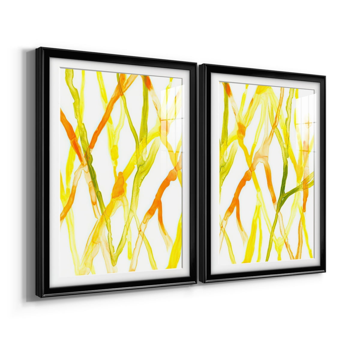 Wexford Home Runnel III Premium Framed Print, 18.5" x 24.5" - Ready to Hang, Black (Set of 2)