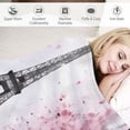 thumbnail image 3 of ARISTURING   Painting Eiffel Tower Pattern Super Soft Throw Blanket for Bed Sofa Lightweight Blanket Throw Size for Kids Adults All Season, 3 of 6