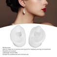 thumbnail image 4 of Silicone Ear Model, 1 Pair  Left Right Soft Human Ear Model Flexible Reusable Multifunctional Portable  Ear  Practice for Jewelry Earring Display, 4 of 8