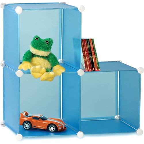 Honey Can Do Kids Storage Cubes with Steel Frame, Multicolor (Pack of 3