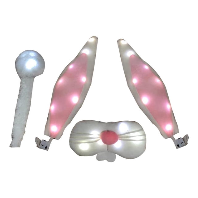 LED Glowing Rabbit Christmas Car Decoration Auto Truck Costume for Car Truck