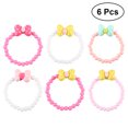 thumbnail image 1 of Candy Color Bracelet 6pcs Candy Color Bracelet Bowknot Lovely Children Jewelry Set for Kids (Random Color), 1 of 8