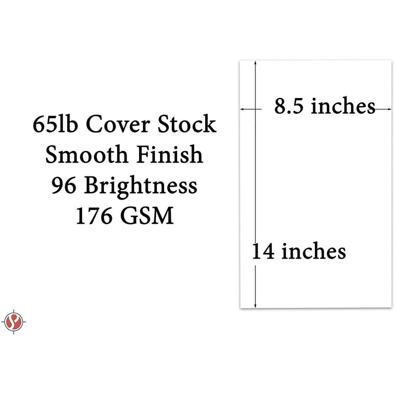 65lb Cream Legal Cardstock - 8 1/2 x 14 - (Brand: Printure)