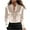 Beige, variant on HAiming Dressy Shirt for Women Lapel Collar Button down Casual Long Sleeve Business Solid Color Blouse