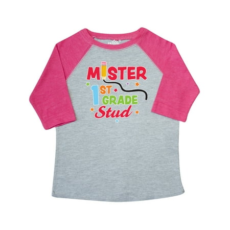 

Inktastic School Mister 1st Grade Stud Gift Toddler Boy Girl T-Shirt