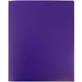 thumbnail image 4 of JAM Paper Heavy Duty Plastic 2 Pocket School Folders, Purple, 3/Pack, 4 of 4