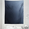 thumbnail image 1 of Dark Blue Tapestry, Diagonal Checkered Pattern Halftone Technology Inspired Modern Futuristic, Fabric Wall Hanging Decor for Bedroom Living Room Dorm, 5 Sizes, Dark Blue White, by Ambesonne, 1 of 1