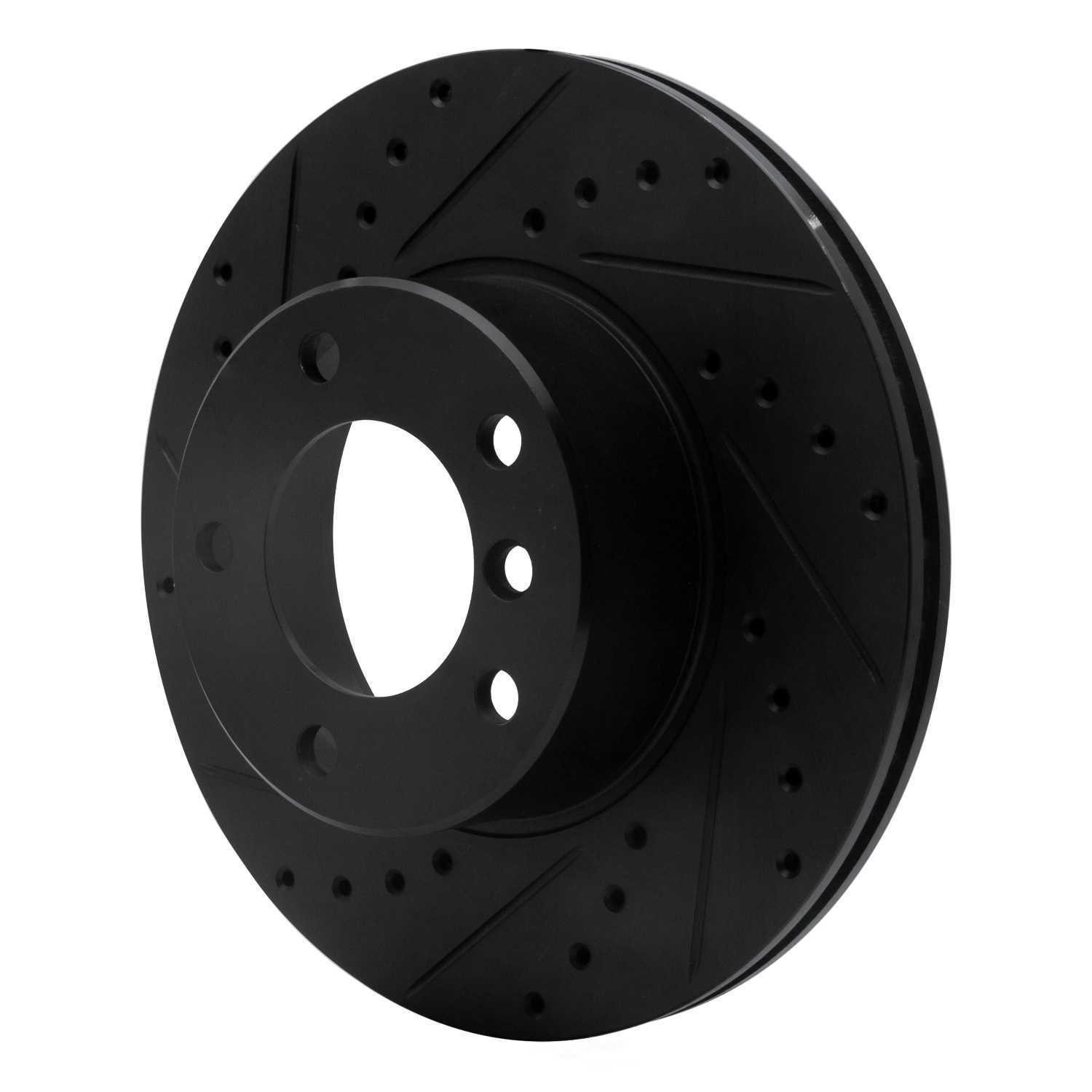 Dynamic Friction Company 633-31043L DFC Brake Rotor - Drilled And Slotted - Black