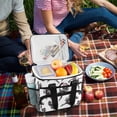 thumbnail image 5 of FORMRS Insulated Cooler Bag 24 Cans Capacity Soft Leakproof Lunch Box with Side Pockets, Football Player Pattern, 5 of 7