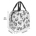 thumbnail image 3 of Easygdp Retro Rooster Bolsa Térmica Premium - Tela Oxford Impermeable, Gran Capacidad, Bolsillo Frontal, Unisex para Trabajo, Escuela, Actividades al Aire Libre y Picnics, 3 of 8