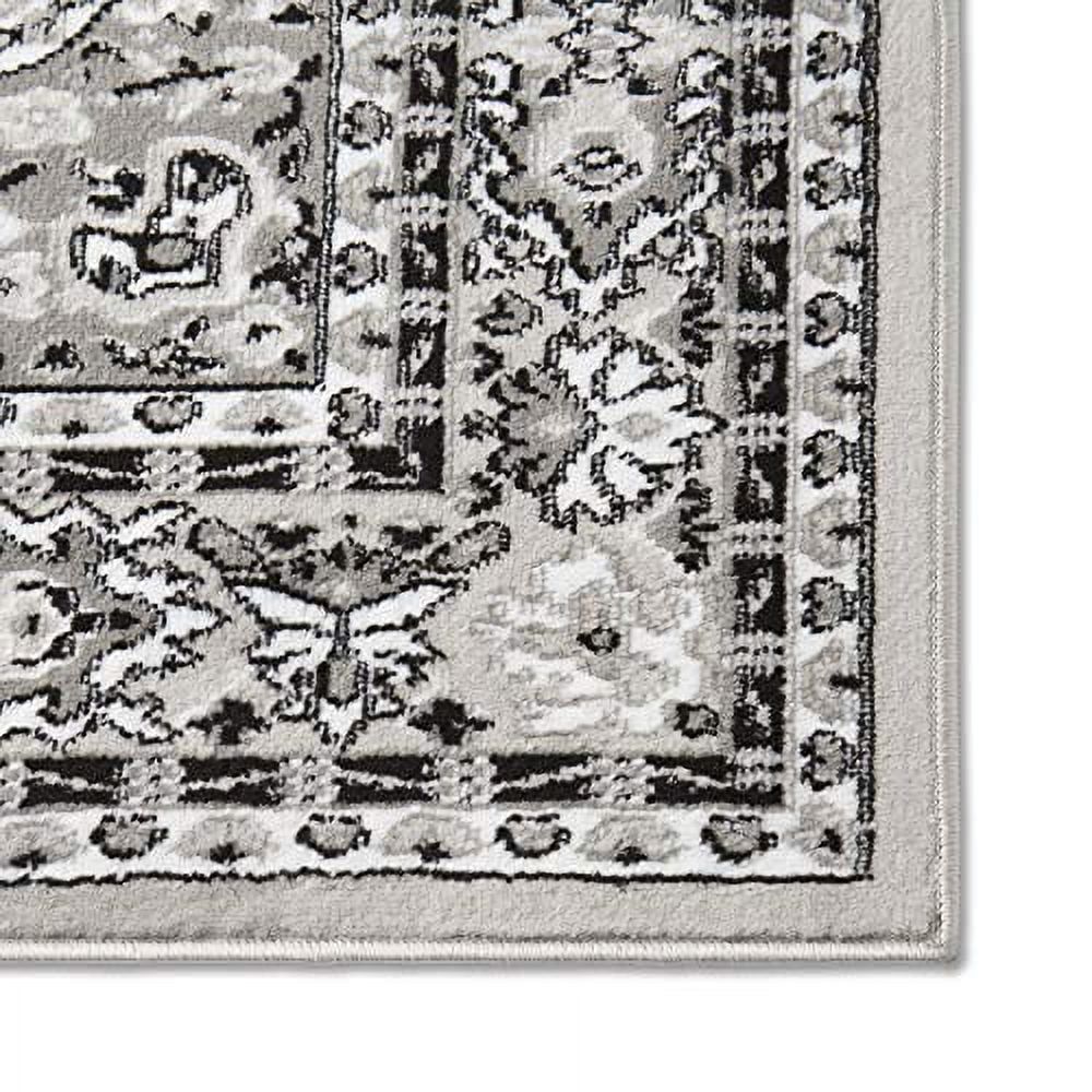 Home Dynamix Premium Sakarya Traditional Medallion Area Rug, Grey/Ivory, 7'8"x10'7" - image 3 of 7