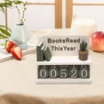 thumbnail image 4 of Books Read This Year Sign,3D Printed Books Read This Year Tracker,Pratical Reading Challenge Bookshelf Decor,Modern Reading Counter For Library Decor,Teachers,Readers, Writers, White, 4 of 5
