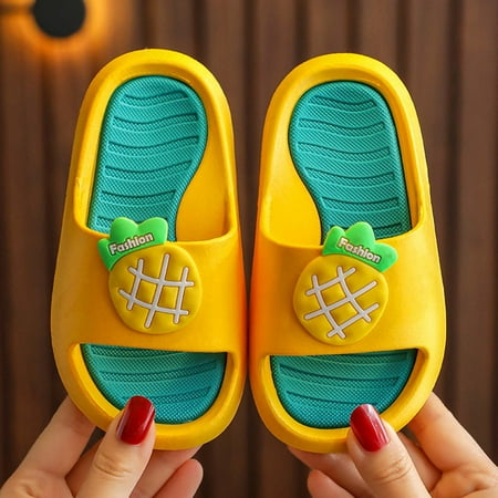 

Herrnalise Toddlers Little Boys Girls Cute Fruit Slides Sandals Non Slip Beach Pool Shoes Girls Shoes
