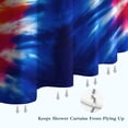 thumbnail image 6 of Colorful Tie Dye Symmetric Pattern Shower Curtain 36"x72" ,Bathroom Decorative Shower Curtains Set with 12 Hooks,Modern Waterproof Washable Shower Curtain, 6 of 6