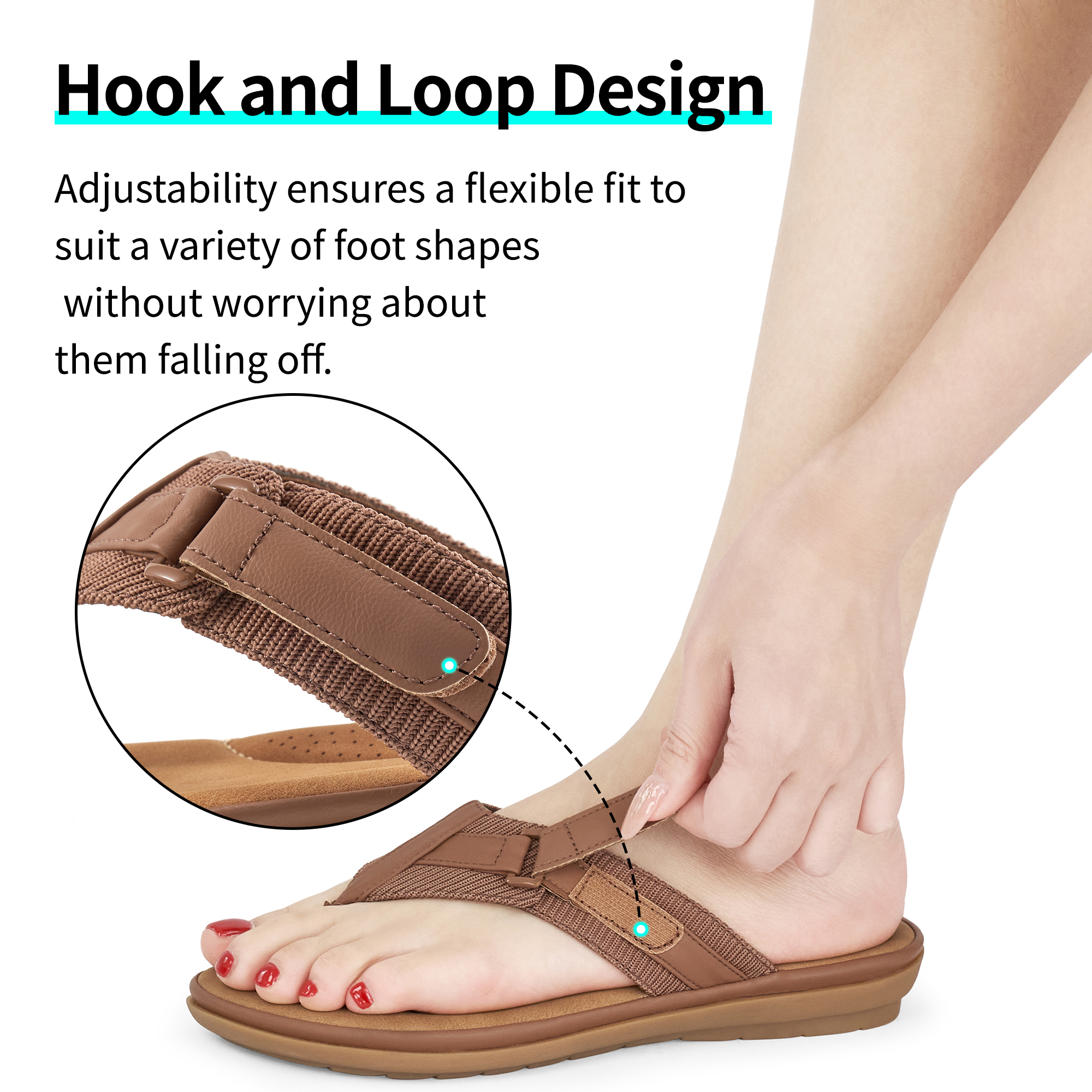 Ablanczoom Women's Thong Sandals With Arch Support photo 7