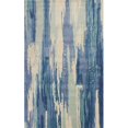 thumbnail image 1 of HomeRoots 350135 5 x 8 ft. Wool Ivory & Blue Area Rug, 1 of 1