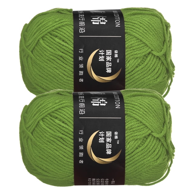 Hilos de acrílico Uxcell suaves para proyectos de tejido y ganchillo en color hoja de laurel