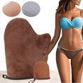 thumbnail image 3 of Manopla Bronceado Sin Aplicador para Espalda Herramienta Limpieza Baño Facial Y Corporal Reutilizable, 3 of 9