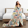 thumbnail image 5 of Kll Fleece Blanket Plush Throw Blanket Famous Places,Soft Fuzzy Cozy Flannel Blanket For Couch Sofa Bed.(40"X30"), 5 of 9
