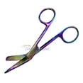 thumbnail image 2 of VR Instrument Supply Lister Bandage Scissors 5.5-Inch Stainless Steel Shears - Multi-Colored Rainbow Titanium Finish Cut Through Bandages, Dressing, Tape, Gauze, Clothing, 2 of 4