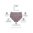 thumbnail image 2 of Hanes Just My Size Women's Cotton Briefs, 6-Pack (Plus ) Assorted 10, 2 of 2