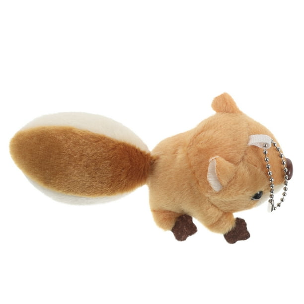 Lindo llavero de ardilla de peluche para llaves de coche, bolso, mochila, peluche para mochilas y ropa