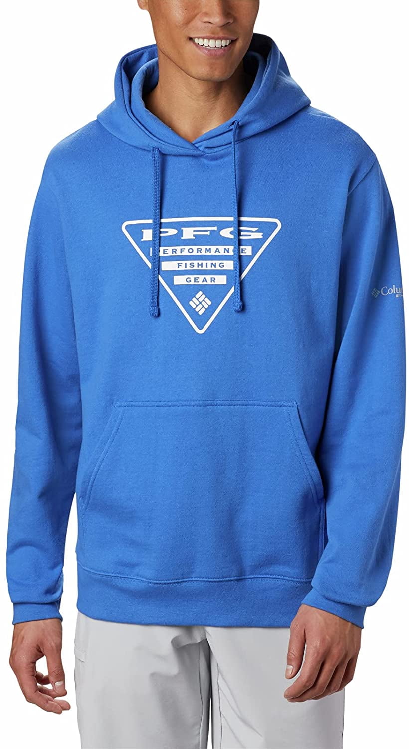 Columbia Mens PFG Triangle Hoodie Vivid 