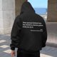 thumbnail image 1 of MHFRRA Sudadera con Capucha y Estampado de Moda para Hombre Negro, 1 of 4